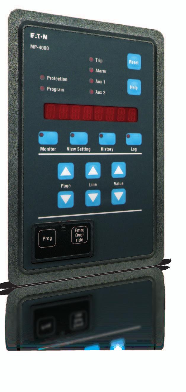 Multi-function motor protection Introducing Eaton s MP-4000 motor protection relay Eaton s MP-4000 motor protective relay combines all the features you need to ensure medium voltage motor protection,