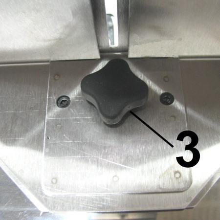 Attach the Rear Paper Support using the knob [3]