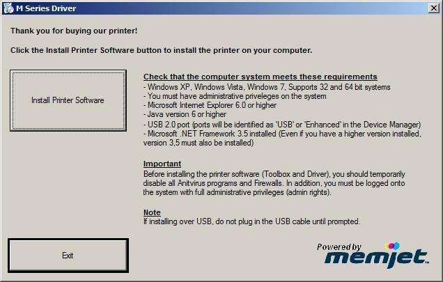 You can check the Set this printer as the default printer at this time. Click Next>. 9. Install Printer Software.