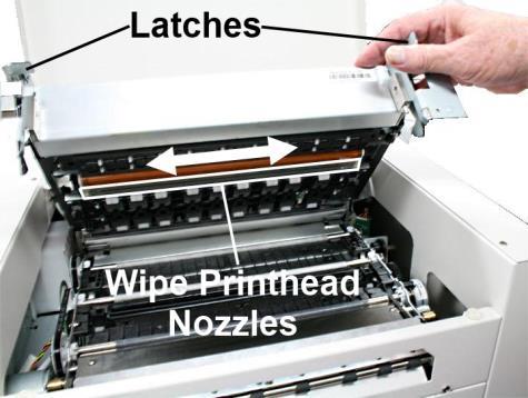 SECTION 4 MAINTENANCE Cleaning/Replacing the Printhead Cartridge Cleaning The Printhead in the Printer is cleaned automatically each time the machine is turned on or when the Quick Clean Printhead