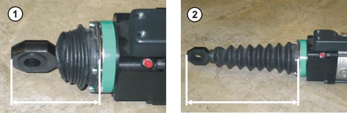 6 Start-up and configuration Fig. 6-10: Spindle dimensions on the X gun motor Procedure 1.
