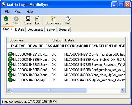 WirelessDMS MobileSync The MobileSync module is for the Windows user who may not even have a connection most of the time.