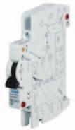 Accessories UL 0 DIN Rail Supplementary Protectors ACCESSORIES Auxiliary Contacts and Voltage Trips Module Circuit
