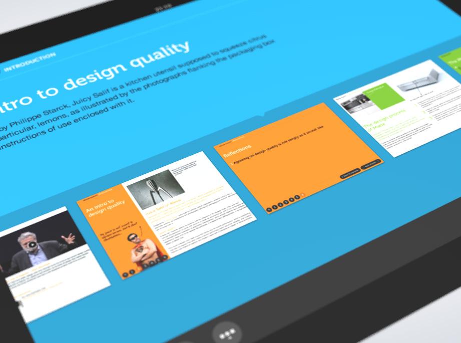students. Concept Development Visual design (interface & identity).