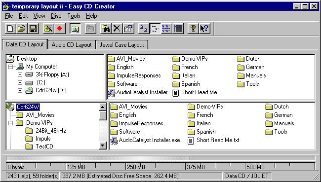 EZ CD Creator Tutorial Quick Navigational Tips Using EZ CD Creator is quite simple, and the EZ CD Creator Wizard can walk you through assembling a Data CD without a hitch.