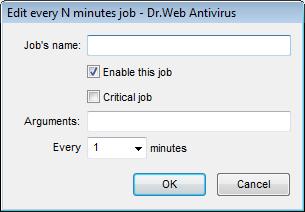 32 Figure 3-6. Job dialog box In the dialog box of a job (see Figure 3-6) you can set the following parameters: u Job's name - type a name of the task.