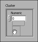 Lesson 5 Relating Data B. Clusters Clusters group data elements of mixed types. An example of a cluster is the LabVIEW error cluster, which combines a Boolean value, a numeric value, and a string.