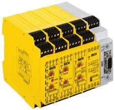 Modular safety controller UE410 Flexi Safety controllers Overview of technical specifications Number of inputs Number of safety capable outputs Field bus (depending on type) Program selection Logical