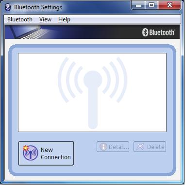 3. Start the Bluetooth utility by double-clicking the