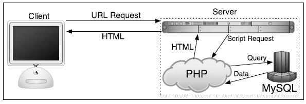 the data generated by PHP can be retrieved from MySQL.