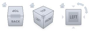ViewCube 3 The ViewCube tool is a persistent, clickable and draggable interface used to switch between standard and isometric views of a model.
