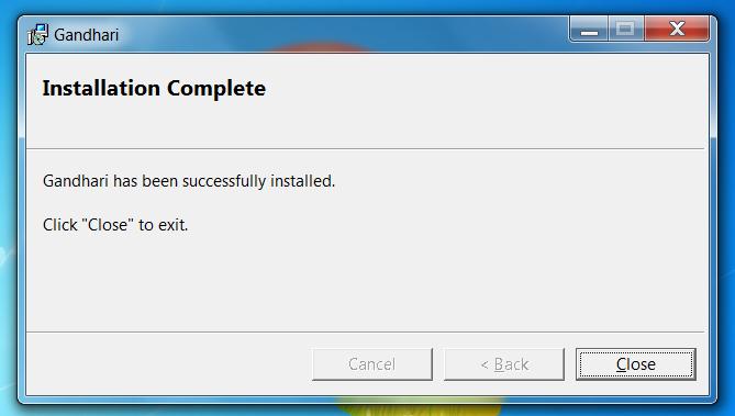 4. When the installation completes you are ready to use the keyboard 5.