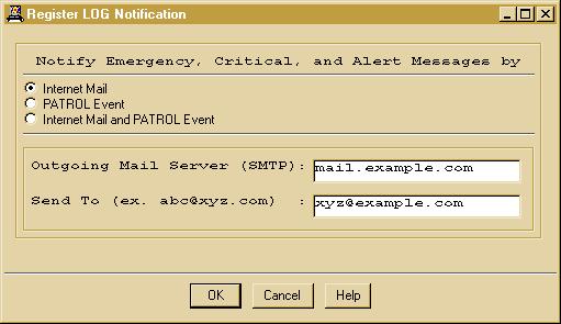Registering for Log Notification Messages Summary: Perform these steps to get notifications whenever error messages of type Emergency, Critical, or Alert are written to the WebLogic server log file.