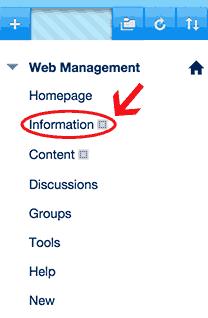2.3 Add Course Content 2.3.1 Create an Item On Information page, you may introduce the course and provide some general information.