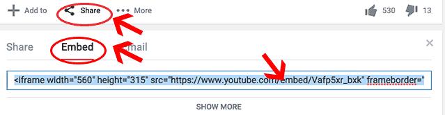 2.3.6 Using Mashup: Embed YouTube Video 1. Referring to part 2.3.1 Create an Item 2. You may edit the item by clicking on the drop down button next to the item name 3.