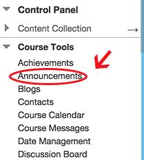 In the Web Announcements Options section, click: Not Date Restricted to keep the announcement visible until you remove it. -OR- Date Restricted to limit the announcement's visibility by date and time.