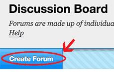 On the Create Forum page, type a name and optional instructions or a description. 3. In the Forum Availability section, click Yes.
