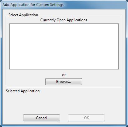 24 CREATING AN APPLICATION-SPECIFIC SETTING First choose the pen display and input tool for which you want to create an application-specific setting.