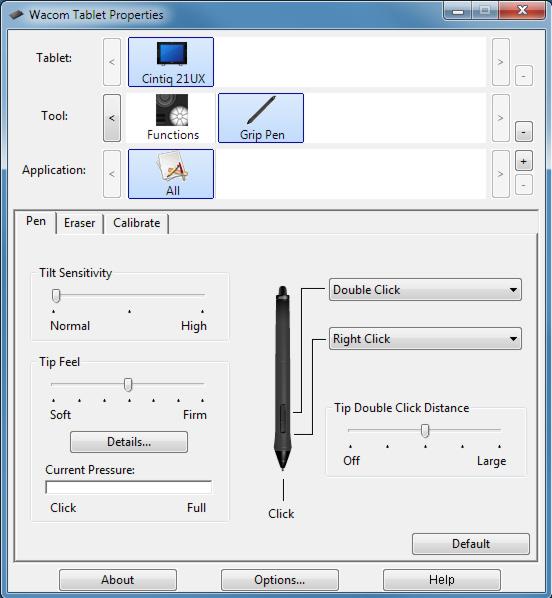 5 CONTROL PANEL OVERVIEW Use the Wacom Tablet control panel to customize your Cintiq or input tools.