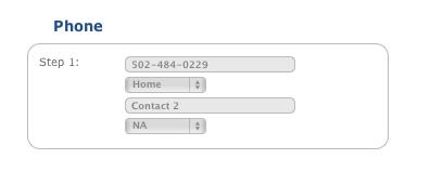 Phone To update your phone numbers, click on the Phone button from the Settings ribbon.