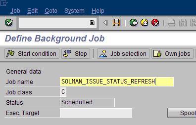 3.11 Schedule the Background Jobs in Solution Manager a.