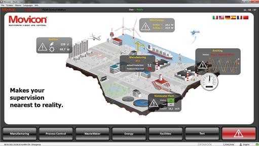 Movicon with its graphical intuitive surface and with the many integrated tools is easy to use.