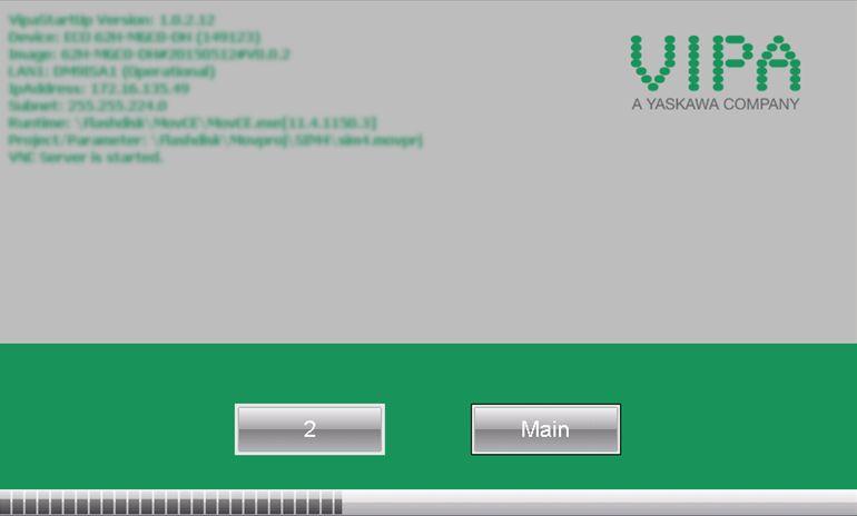 Deployment under Windows CE 6.0 Core Commissioning> VIPA Startup-Manager Start screen At the first startup of the VIPA Startup-Manager the following start screen appears.