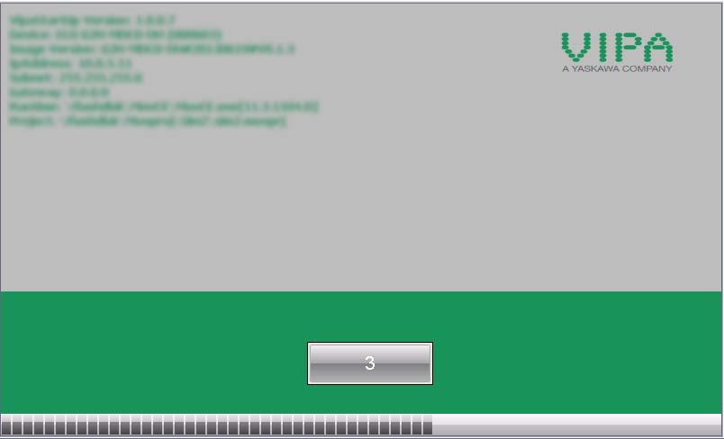 Deployment under Windows CE 6.0 Prof. Commissioning> VIPA Startup-Manager Start screen At the first startup of the VIPA Startup-Manager the following start screen appears.