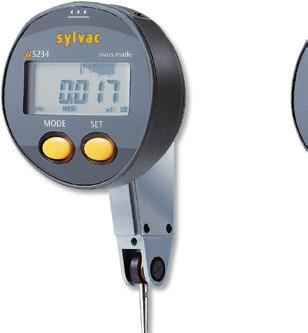 Digital test indicators DESCRIPTIO S_Dial S234 Digital and analog display Water and coolant resistant Data output RS 232