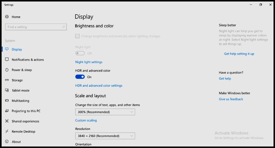 4 Activating Native HDR Mode on Windows OS-native HDR support is an opt-in feature on Windows 10 Fall Creator s Update (RS3).