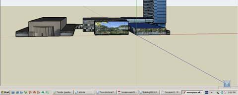 3D model import from Google SketchUp to Google Earth lateral view 4.