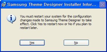 Step 8. FIGURE 3-9 shows the system re-start message box.