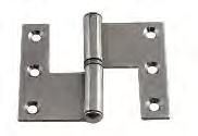 CERNIERE VARIE HINGES PER MISURE DIFFERENTI CHIEDERE OFFERTA - PLEASE ASK QUOTATION FOR OTHER SIZES 3883 Inox: Ø 8 mm Spessore: 2 mm
