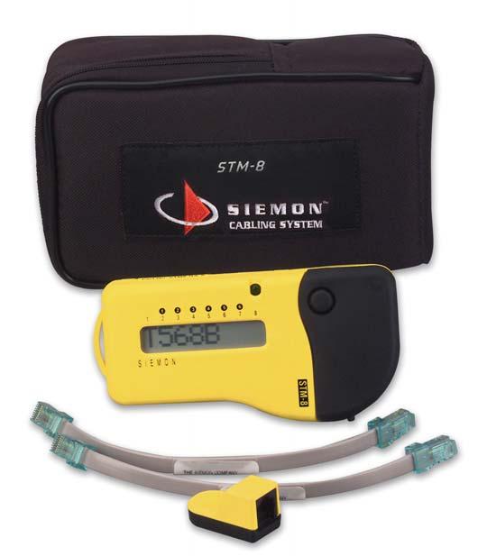 STM-8 The STM-8 is an economical and versatile hand-held tester designed for the testing of UTP and shielded cabling for opens, shorts, reversals, miswires, split pairs and