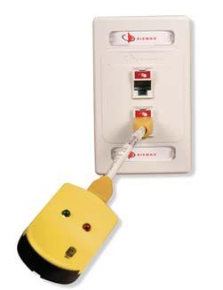 STM-8-S Accessories Siemon s active remote utilizes a shielded jack for testing both UTP and shield continuity