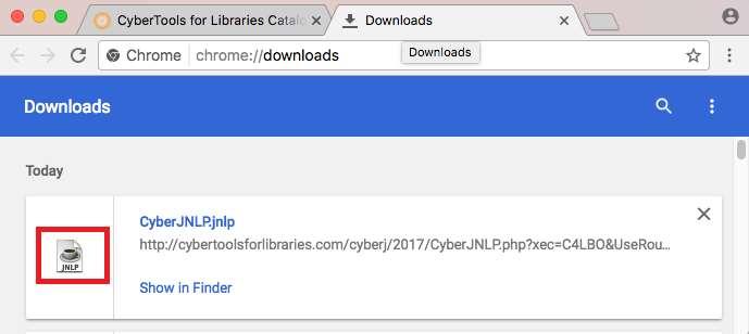 adds a tab to Chrome to display the Downloads.