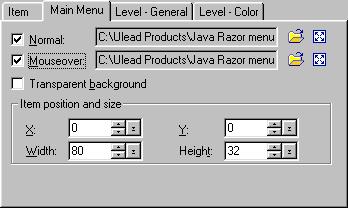 Submenu position The X and Y coordinates of the starting position of the selected item s submenu, relative to the the top left corner of the selected item.
