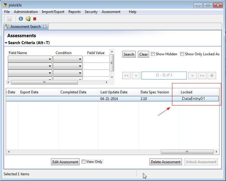 Unlock Client/Server Records In the Client/Server version of jhaven, multiple user access a central database.