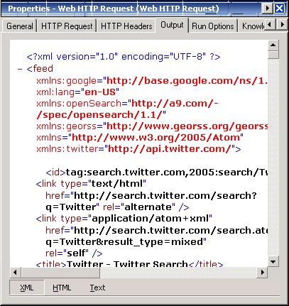 Chapter 4 Using Web Services Activities Viewing Activity Instance Information Step 3 Click the Output tab to view the header request results.