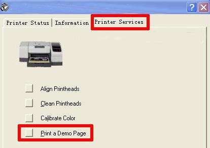 Enter in the Printer Services Item If there show breaks, please clean your printing head.