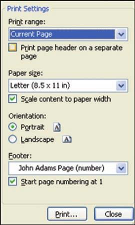 Help Words Print Print notes John Adams I.