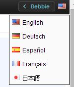 The KMC Dashboard is displayed. Localization KMC has been localized for the following languages.