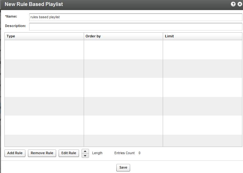 Creating and Customizing Playlists and Players 6. Add additional rules. 7.