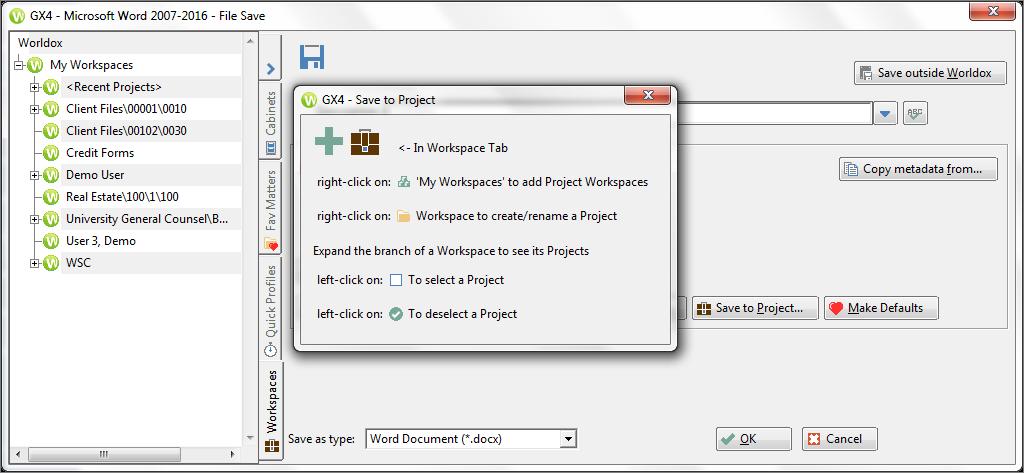 Save to Project on File Save The File Save dialog for new files has a Save to Project button so