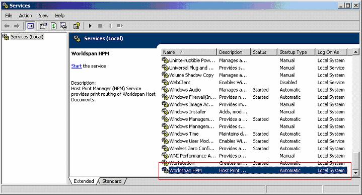 In Windows 2000 you will not have the extended view panel that allows control to Start and Stop the Service without accessing its properties or menu panel.