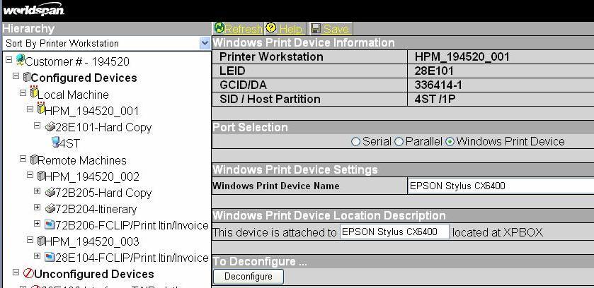 Below is an example of two Machines configured for HPM sharing the same physical printer resource. 1.