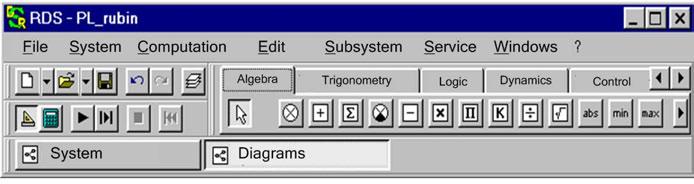 Fig. 1. The main window of software system RDS Fig. 3. Parameters setting window SV condition can be displayed at diagrams and numeric indicators. Fig. 2.