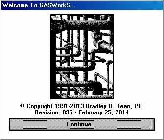! From the Windows Desktop select the GASWorkS 9.0 shortcut icon.! The GASWorkS software will be started.