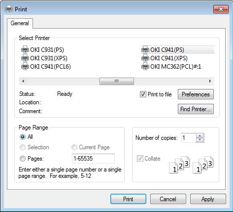 Printing on color paper 11 Click [Preferences].