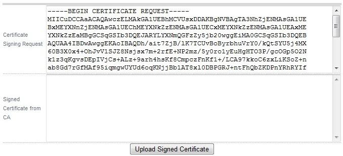 Creating a new certificate using a CSR By default, when creating the SSL virtual service a self-signed certificate is used. This is ideal for testing but needs to be replaced for live deployments.